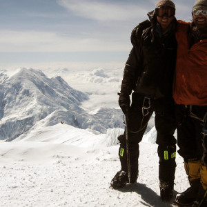 Happy faces on the summit during a successful Traverse of Denali