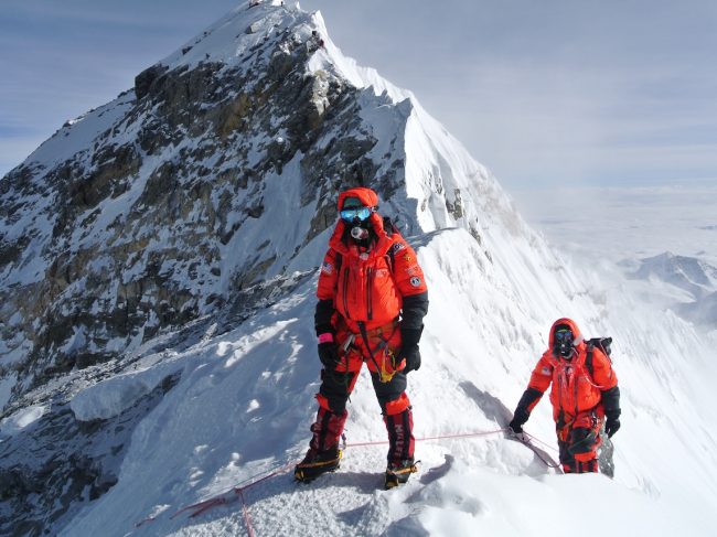 Everest South Summit Summit Ridge Mount Everest Climbers