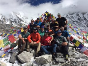 The Island Peak team at Everest Base Camp