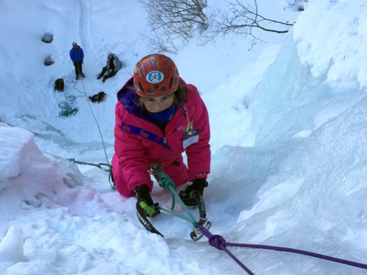 izzy-on-ice family ice climbing