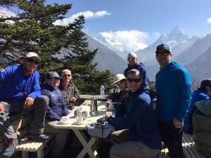 Everest Team 2017 above Namche