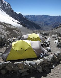looking east from camp 1 on aconcagua