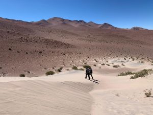 Acclimatization hike in the Andes Pissis