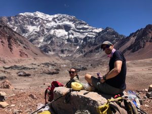 Acclimatization hike to the South Face of Aconcagua today!