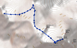 May 14 Denali team summit track
