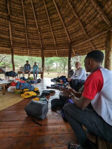 Team Meeting at Ndarakwai Lodge