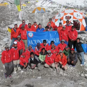 Mountain Trip Team at Everest Base Camp