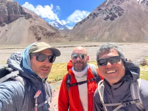 Aconcagua team from Casa de Piedra camp