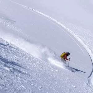Powder skiing in the San Juan Mountains.
