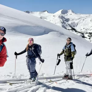 Backcountry hut ski touring in the San Juan Mountains.
