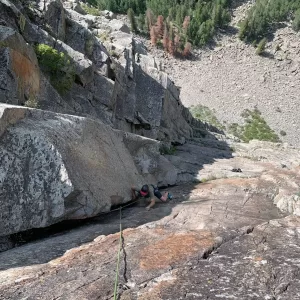 Hot Wee Wee, a classic 5.9 multi-pitch route near Telluride, CO.