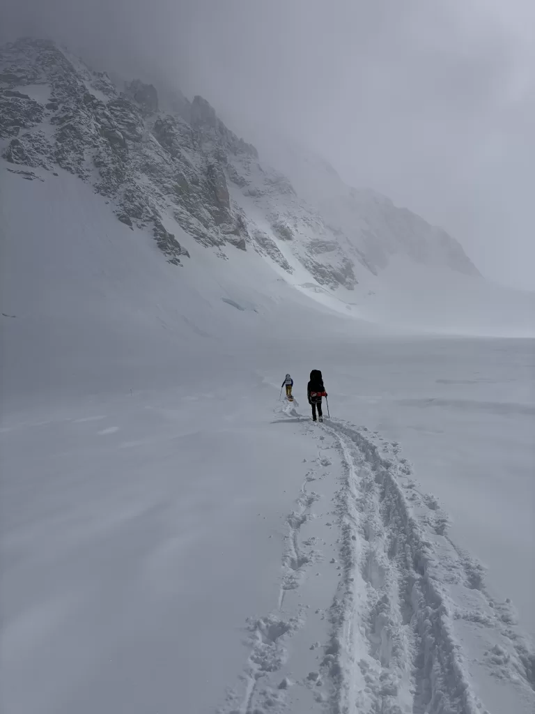May 17th team working though the snow