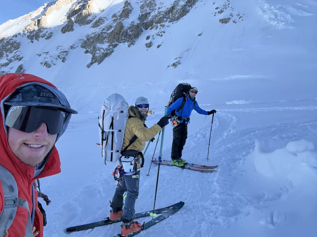 June 16th team gets a ski in at 14 Camp