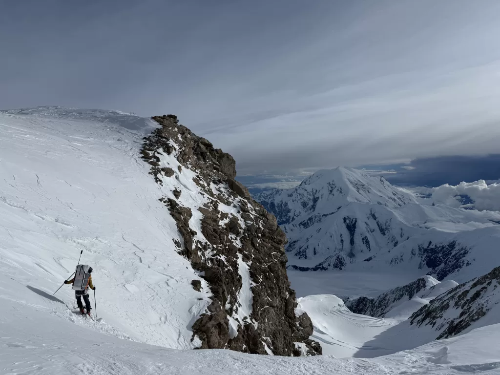 June 16th team descending Denali
