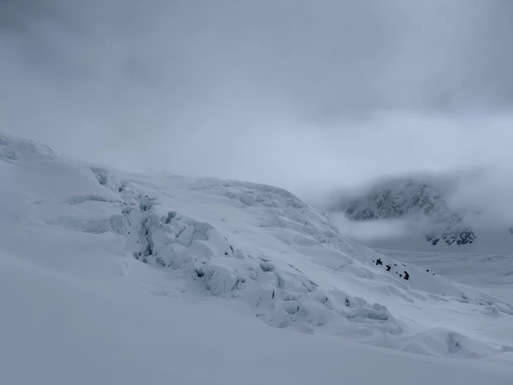 Moody glacier day