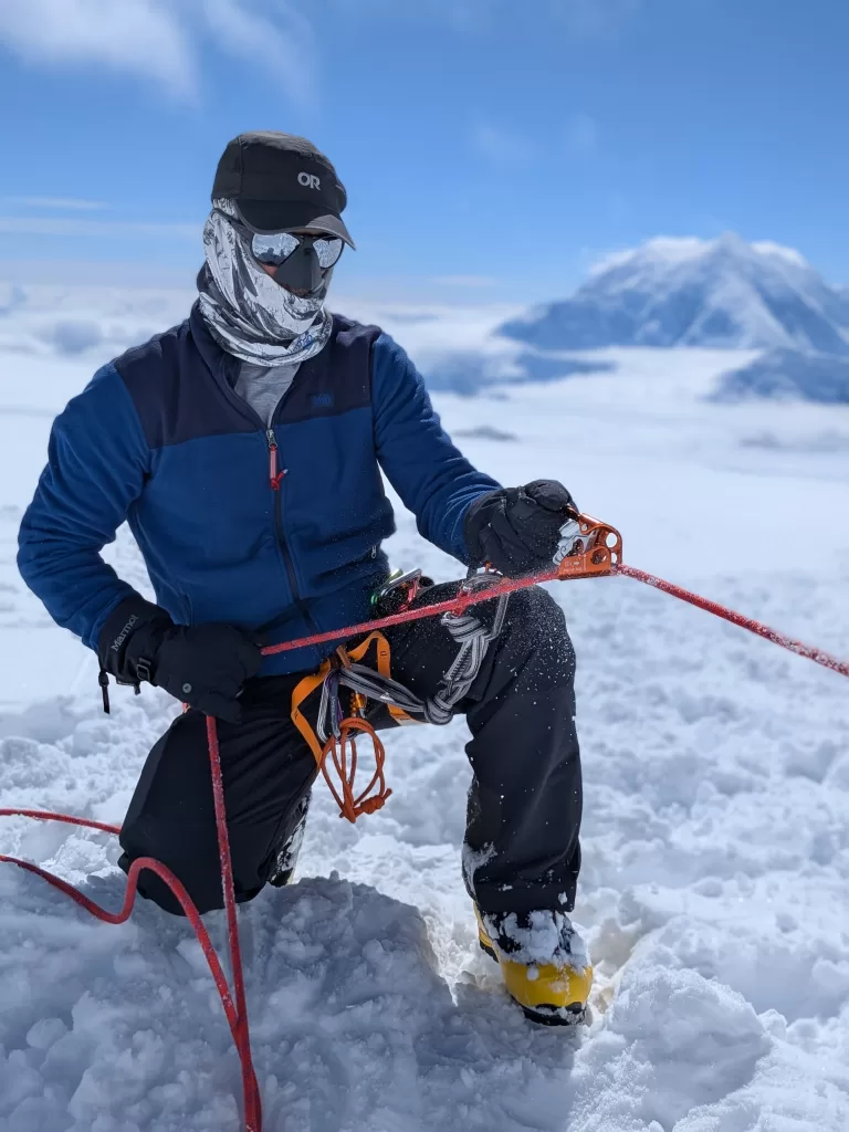 June 6th team prepping for their move to the summit