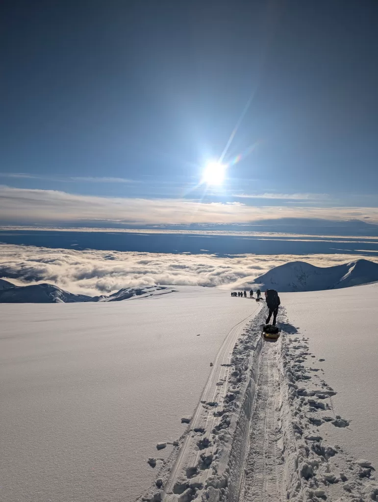 Breaking trail